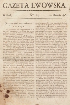 Gazeta Lwowska. 1816, nr 14