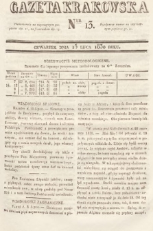Gazeta Krakowska. 1830, nr 13