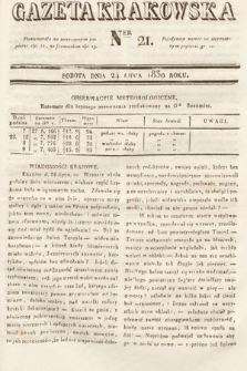 Gazeta Krakowska. 1830, nr 21