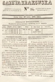 Gazeta Krakowska. 1830, nr 24