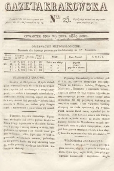 Gazeta Krakowska. 1830, nr 25