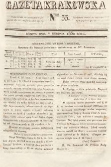 Gazeta Krakowska. 1830, nr 33
