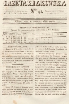Gazeta Krakowska. 1830, nr 41