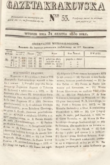 Gazeta Krakowska. 1830, nr 53