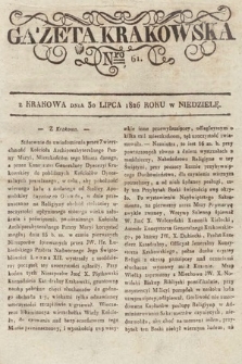 Gazeta Krakowska. 1826, nr 61