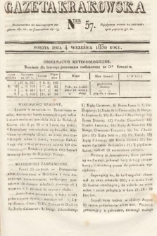 Gazeta Krakowska. 1830, nr 57