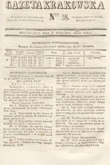 Gazeta Krakowska. 1830, nr 58