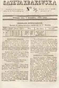 Gazeta Krakowska. 1830, nr 59