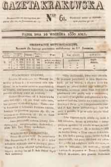 Gazeta Krakowska. 1830, nr 61