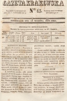 Gazeta Krakowska. 1830, nr 63