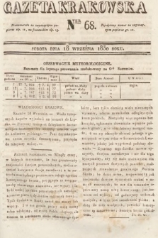 Gazeta Krakowska. 1830, nr 68