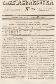 Gazeta Krakowska. 1830, nr 70