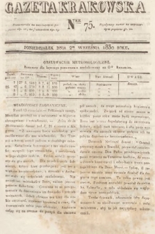 Gazeta Krakowska. 1830, nr 75
