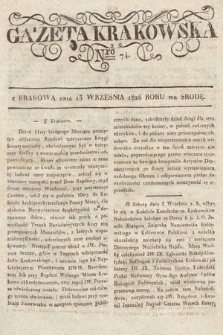 Gazeta Krakowska. 1826, nr 74