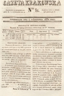 Gazeta Krakowska. 1830, nr 81