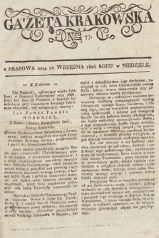 Gazeta Krakowska. 1826, nr 77