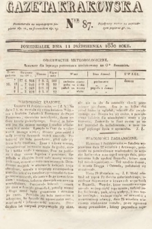 Gazeta Krakowska. 1830, nr 87