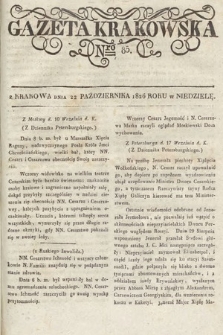 Gazeta Krakowska. 1826, nr 85