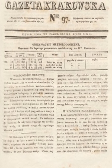 Gazeta Krakowska. 1830, nr 97