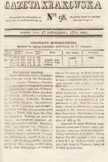 Gazeta Krakowska. 1830, nr 98
