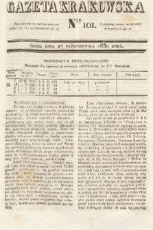 Gazeta Krakowska. 1830, nr 101