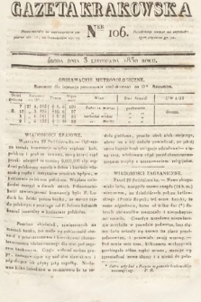 Gazeta Krakowska. 1830, nr 106