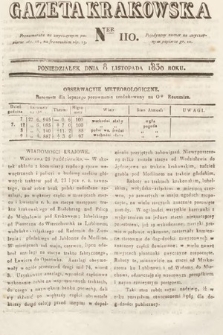 Gazeta Krakowska. 1830, nr 110