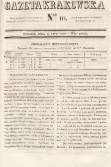 Gazeta Krakowska. 1830, nr 111