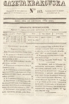 Gazeta Krakowska. 1830, nr 112