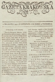 Gazeta Krakowska. 1826, nr 95