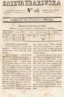 Gazeta Krakowska. 1830, nr 116