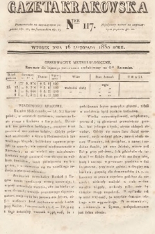 Gazeta Krakowska. 1830, nr 117