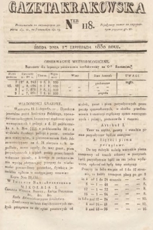 Gazeta Krakowska. 1830, nr 118