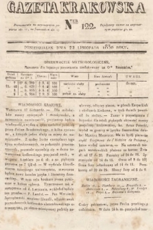 Gazeta Krakowska. 1830, nr 122