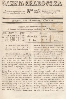Gazeta Krakowska. 1830, nr 125