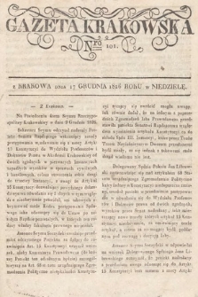 Gazeta Krakowska. 1826, nr 101