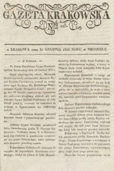 Gazeta Krakowska. 1826, nr 105