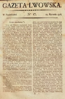 Gazeta Lwowska. 1816, nr 17