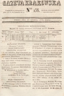Gazeta Krakowska. 1830, nr 138