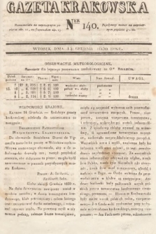Gazeta Krakowska. 1830, nr 140