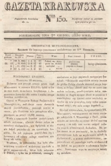 Gazeta Krakowska. 1830, nr 150