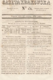 Gazeta Krakowska. 1830, nr 151