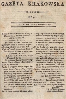 Gazeta Krakowska. 1810, nr 31