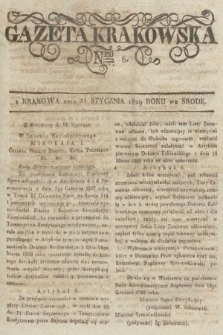Gazeta Krakowska. 1829, nr 6