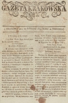 Gazeta Krakowska. 1829, nr 15