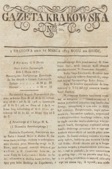 Gazeta Krakowska. 1829, nr 20