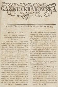 Gazeta Krakowska. 1829, nr 22