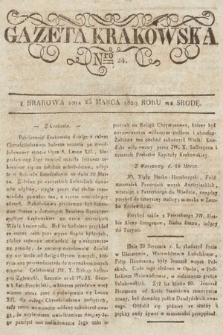 Gazeta Krakowska. 1829, nr 24