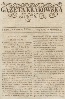 Gazeta Krakowska. 1829, nr 31