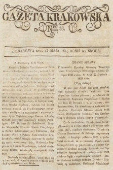 Gazeta Krakowska. 1829, nr 38